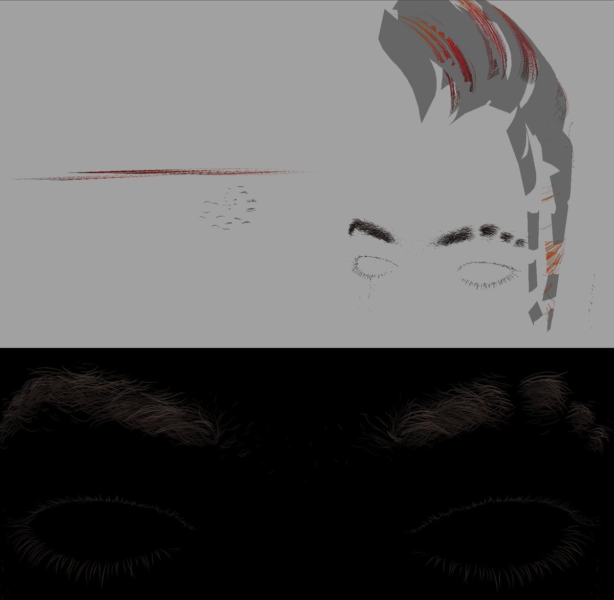 joys of manual hair creation!