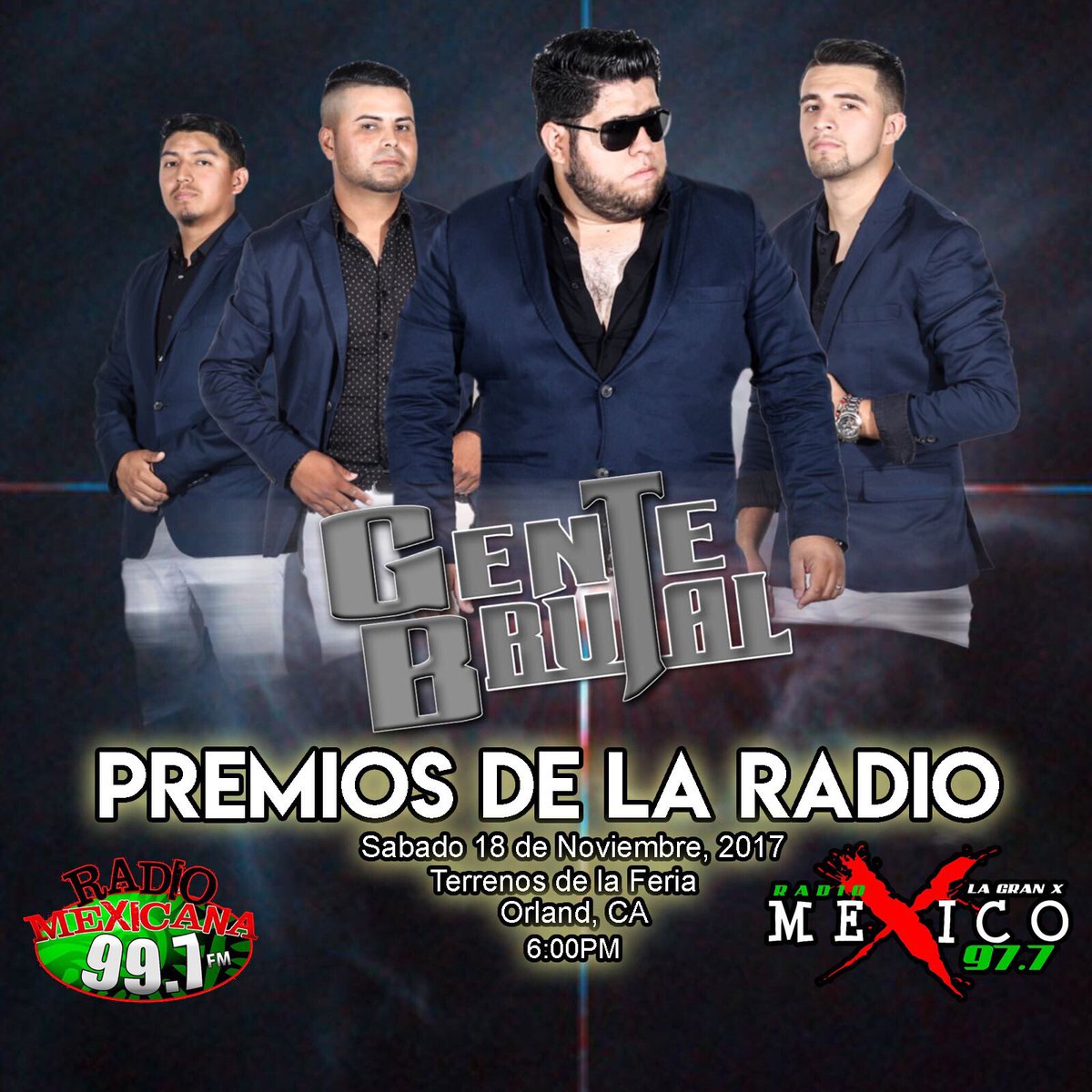 gentebrutal's tweet photo. Ahi nos vemos en Los Premios de la Radio en Orland, CA! 🤘🏽🤘🏽 https://t.co/cNcRrBGtmA