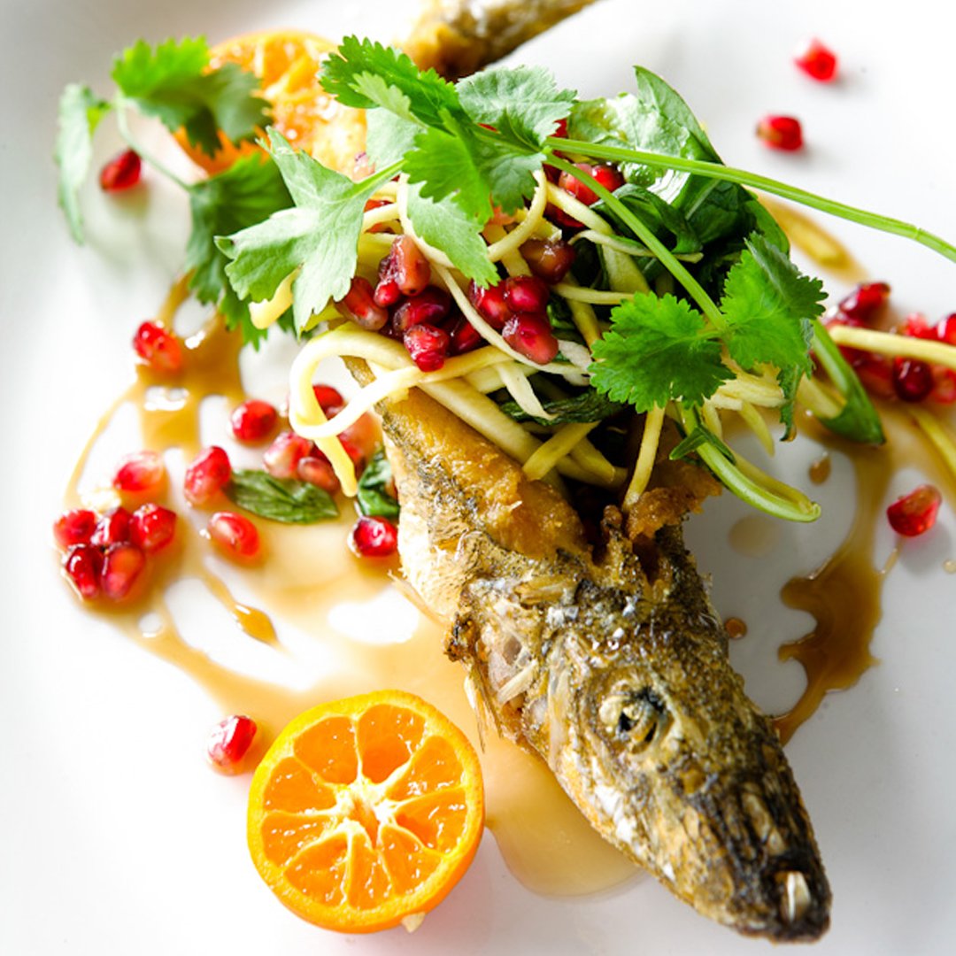 Dandelion's summertime special
 
Deboned local whiting, papaya and pomegranate salad with cumquat nuoc cham