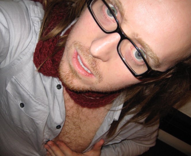 rebeccawatson's tweet photo. excited to see my chum @timminchin at The Masonic tonight! here’s a picture of his nipple from one of the first times we met https://t.co/HNNj4KGZAV