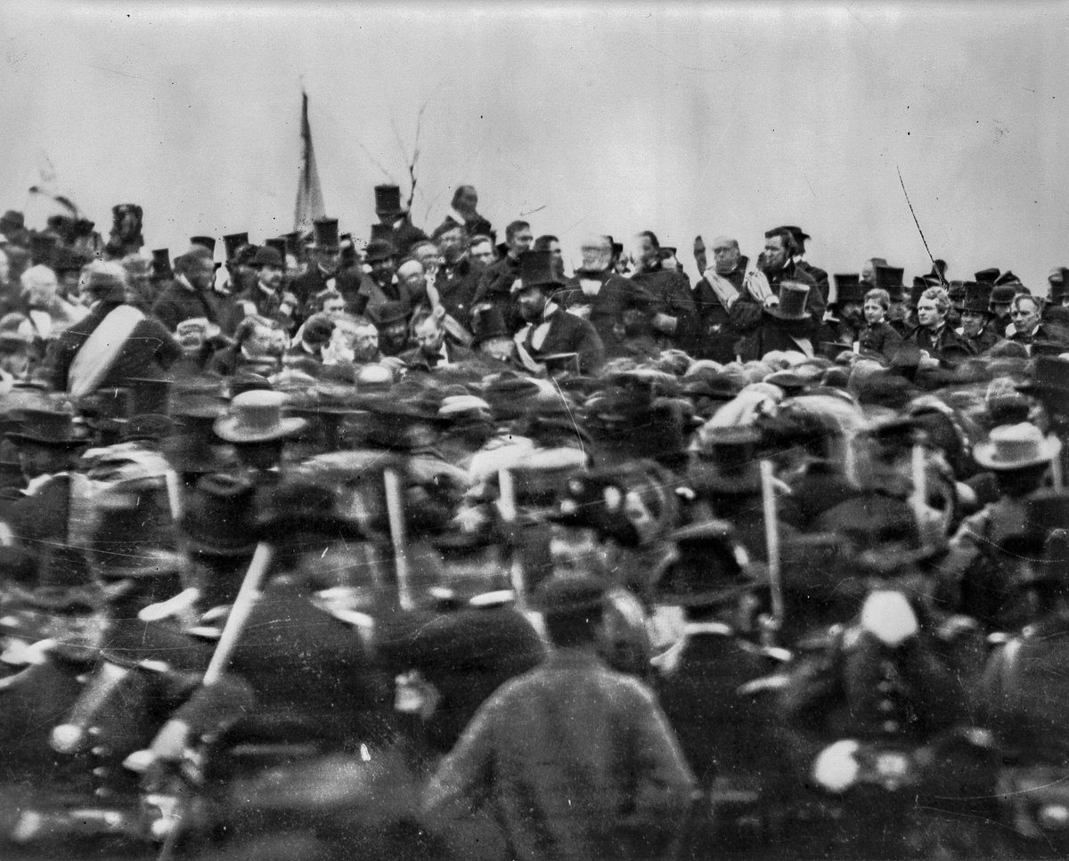 GettysburgNMP's tweet photo. Members of our park staff recite the Gettysburg Address. https://t.co/6N13FpnHvj https://t.co/PdCQuTCkEL