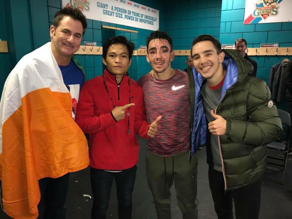 mickconlan11's tweet photo. Never been more proud of my brother, well done to Jerwin Ancajas, he’s a world class fighter and a great champion. Thank you to the Belfast fans amazing support tonight, proud to be from this city 💙 Head up bro alway be my idol love ya xx @JamieConlan11 https://t.co/NShZGETN8U
