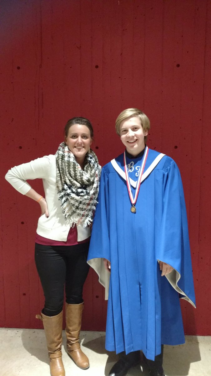 BFChoir's tweet photo. So proud of this guy! A long two days, but will be worth this concert tonight. @IowaHSMA @BFHS_News #allstate2017 https://t.co/QIDGaY7AqW