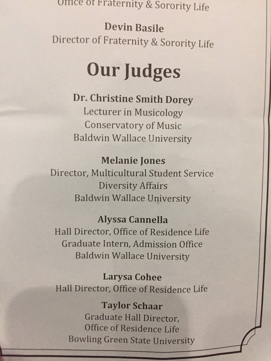 Check out our judges for this evening!