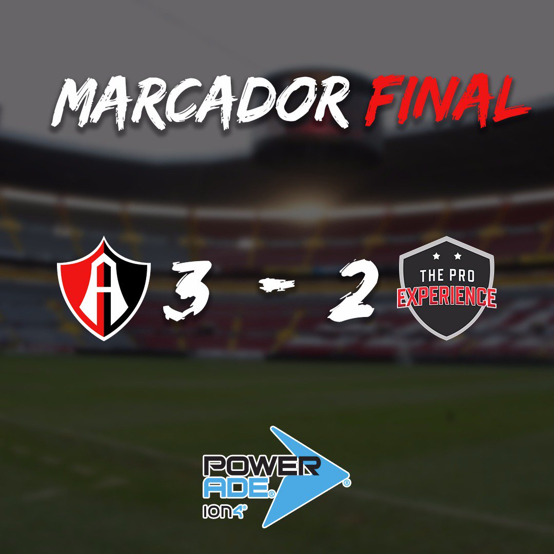 TheProExp's tweet photo. MARCADOR FINAL, @PoweradeMx ION4 informa

Leyendas @atlasfc 3-2 #TheProExperience

#HayPower⚡️ | #FielXAtlas🔴⚫️ https://t.co/yeJdLa6LuJ