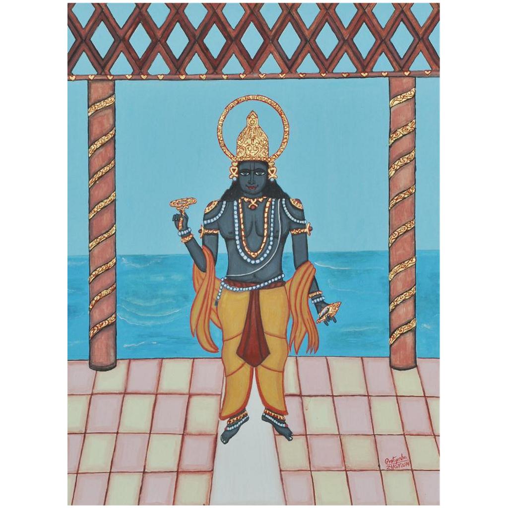 शङ्खचक्रधरः श्यामो द्विभुजः कृष्णसंज्ञितः | 
The Lord named Krishna has two hands in which he carries a conch and a discus. He is black in color.
#KnowYourDeity
ow.ly/xeUE30gEZBJ