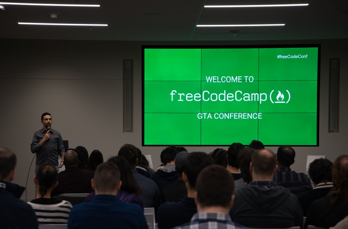 ka11away's tweet photo. @freeCodeCamp @Andrew_Char @izzydoesizzy @emilyjustinefan @ossia @hallaathrad @hlminh2000 @darcy @gringogidget Photos from #freeCodeConf Pt. 4 :)
#100DaysOfCode #freeCodeCamp #programming #learnToCode #tech #Toronto #TelusDigital #NodeSchool #NodeSchoolTO #Github #TechMasters #LighthouseLabs #code https://t.co/jJKc2vSm3w
