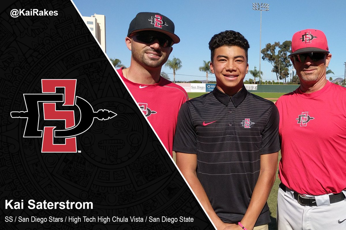 KaiRakes's tweet photo. Living the dream! Excited to announce that I have verbally committed to play D1 Baseball at San Diego State University. 

I would like to thank all my family, friends and coaches for all the support and help.

#GoAztecs #AztecForLife #KaiRakes #RoadToOmaha https://t.co/CzwWrLnqp0