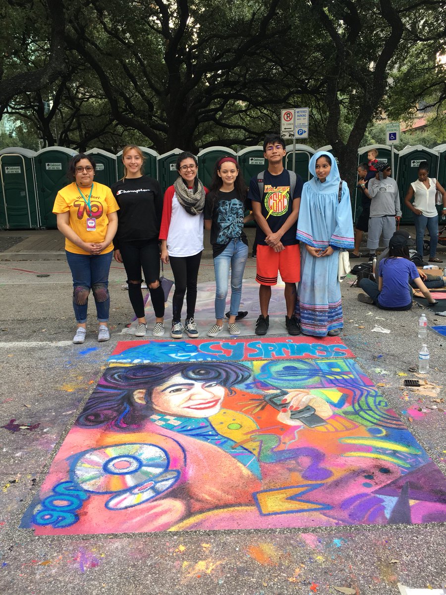 cantos100's tweet photo. @Via_Colori @CySpringArt students worked hard to complete their squares. 3 squares! https://t.co/Y2IOTIurs3