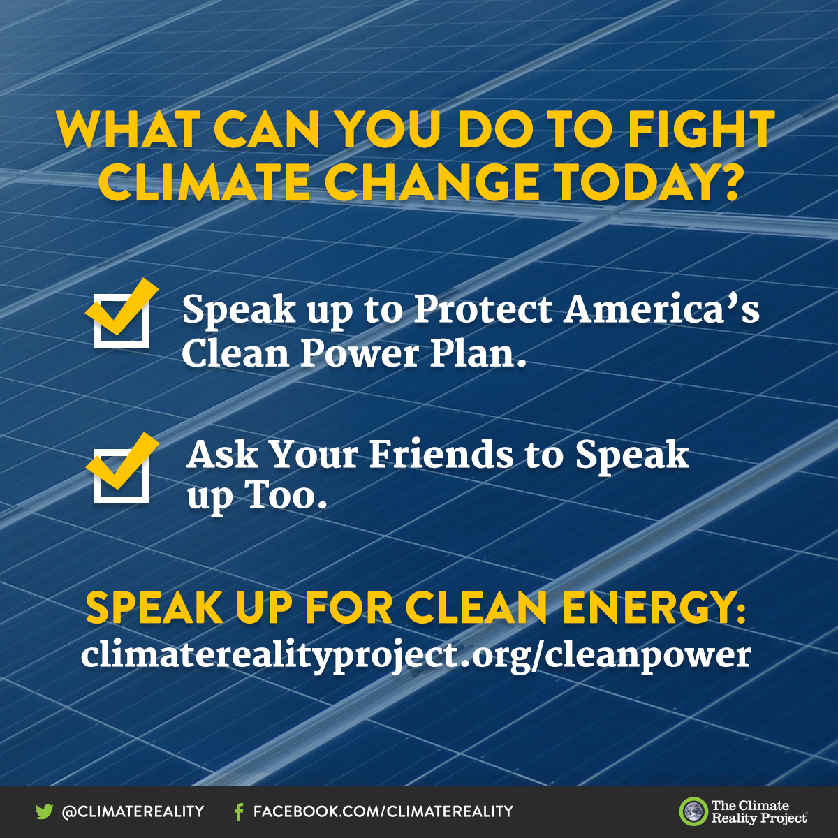 ClimateReality's tweet photo. Say “no” to the administration’s plan to repeal America’s Clean Power Plan! https://t.co/VTHb61gkYO #ClimateChange #ProtectCPP https://t.co/LKkJhgF8rj