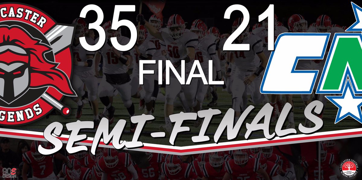 Lancaster 35
CSN 21
The Legends are going to the DOME!
@LHSTeam98 
#preptalklive