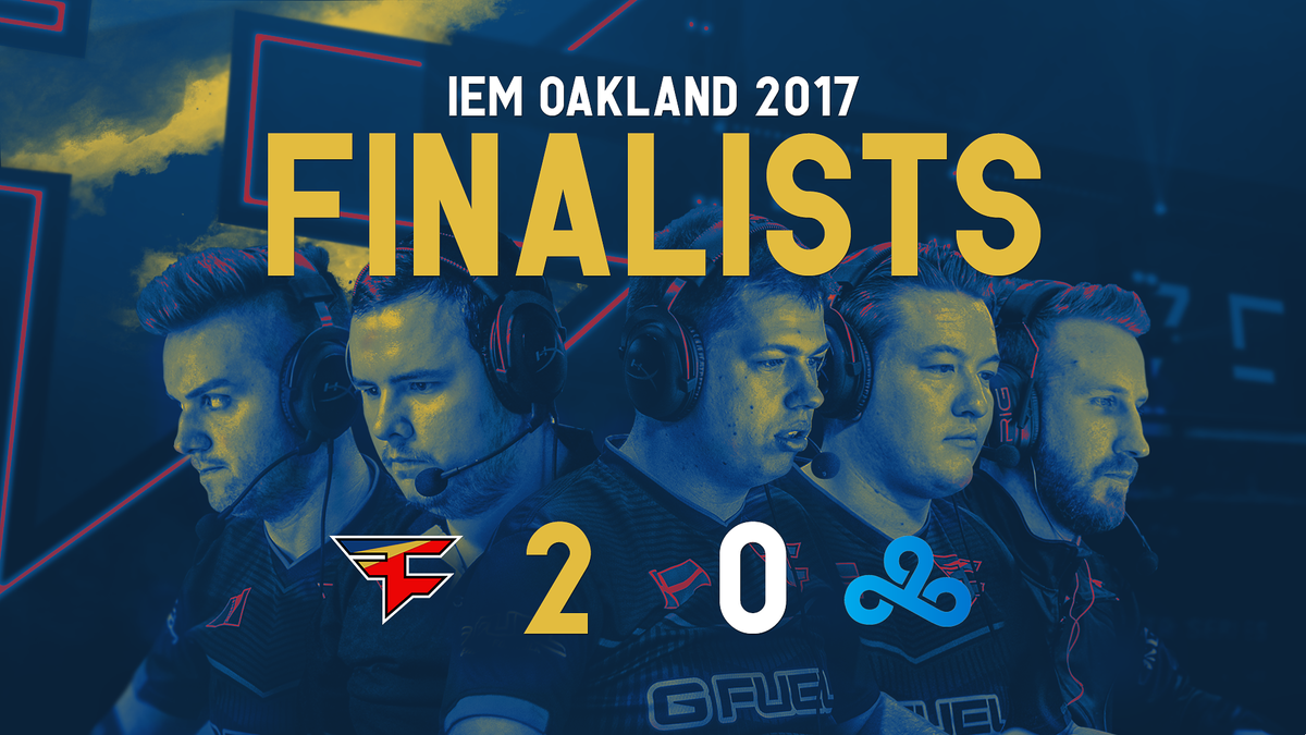 FaZe Clan are CS:GO GRAND FINALISTS at <a href="/IEM/">Intel® Extreme Masters</a> Oakland!

#FaZeUp