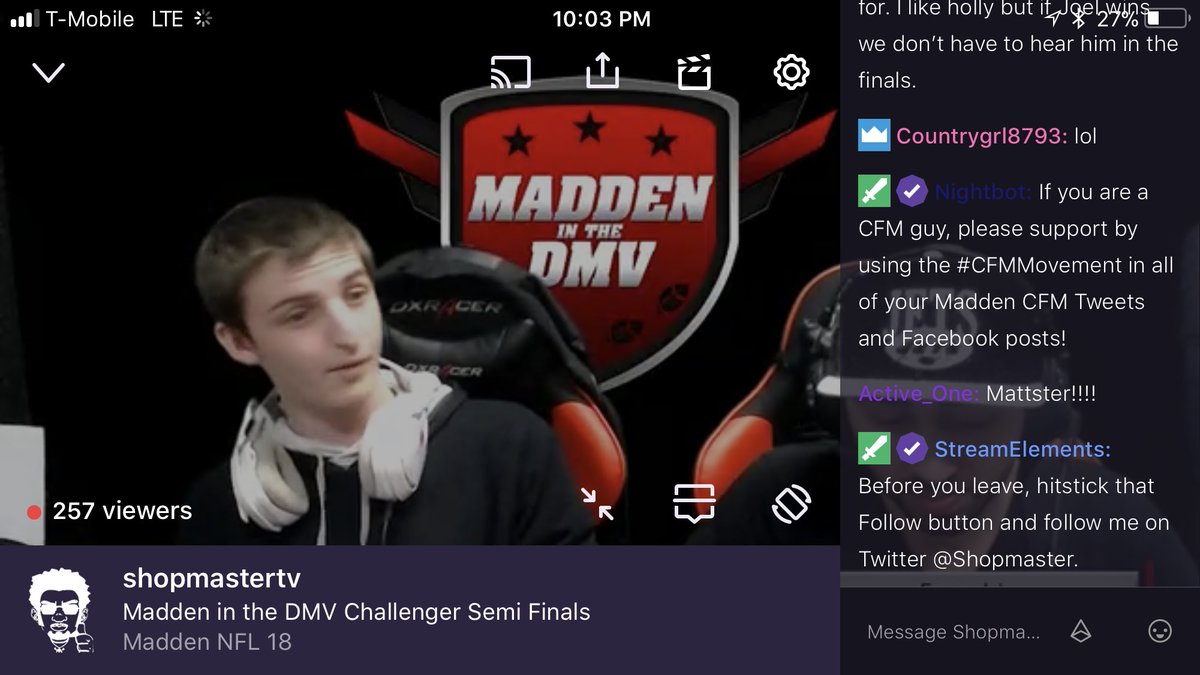 NFocusGaming's tweet photo. Congrats to @Mattstergamer for making it to the finals of the @MaddenInTheDMV. Now it’s coming down to @ayehollywood219 vs. @JoelCP_ to see who meets him. https://t.co/u45Fe9CXtY