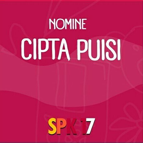 KitaSayembara's tweet photo. Berikut nomine Lomba Cipta Puisi #SPK2017 

Selamat untuk para nomine Lomba Cipta Puisi Sayembara Pena Kita 2017!

Terima kasih untuk semua yang telah berpartisipasi 😘😘

Bagi yang belum berkesempatan, terus semangat berkarya ya 😆 https://t.co/LJ4aNgMi3s