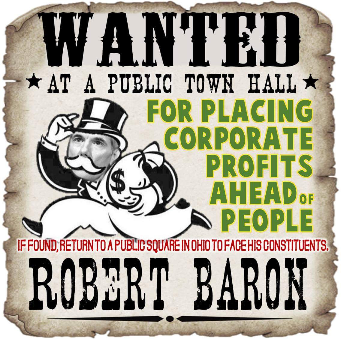 politicabs's tweet photo. @senrobportman #OHsaysNO to the #TrumpTaxScam.
#ListenToYourConstituents
#GetOurInput at a #REALTownHallNOW.
#NoTaxationWithoutRepresentation
#NoMoreTaxLies, #RobertBaron.
#BotPortmanforRetirement https://t.co/vNyumNgSAn