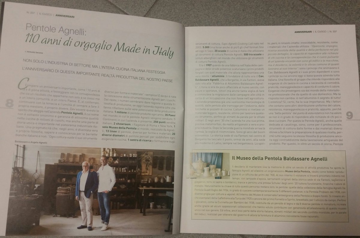InformaCibo's tweet photo. @PentoleAgnelli 
110 anni di orgoglio Made in Italy
Copertina de il Cuoco
@maurididi @maumartina @savinovurchio @blogsfizioso @Saporie @FICLazio https://t.co/VTvKNFCo9d