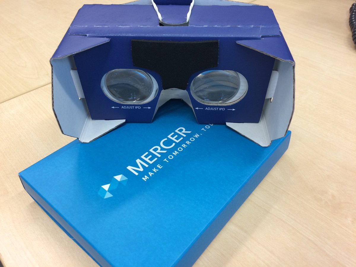 Virtual Reality <a href="/mercer/">Mercer</a> today. Fun experience but serious topic of training managers in #MentalHealthAwareness