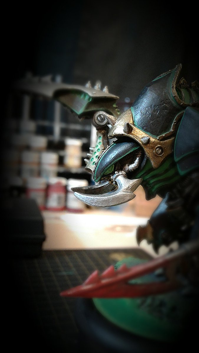 Mini_Gamer_Gal's tweet photo. #Cryx Reaper @privateerpress https://t.co/9SQF2p2DEw