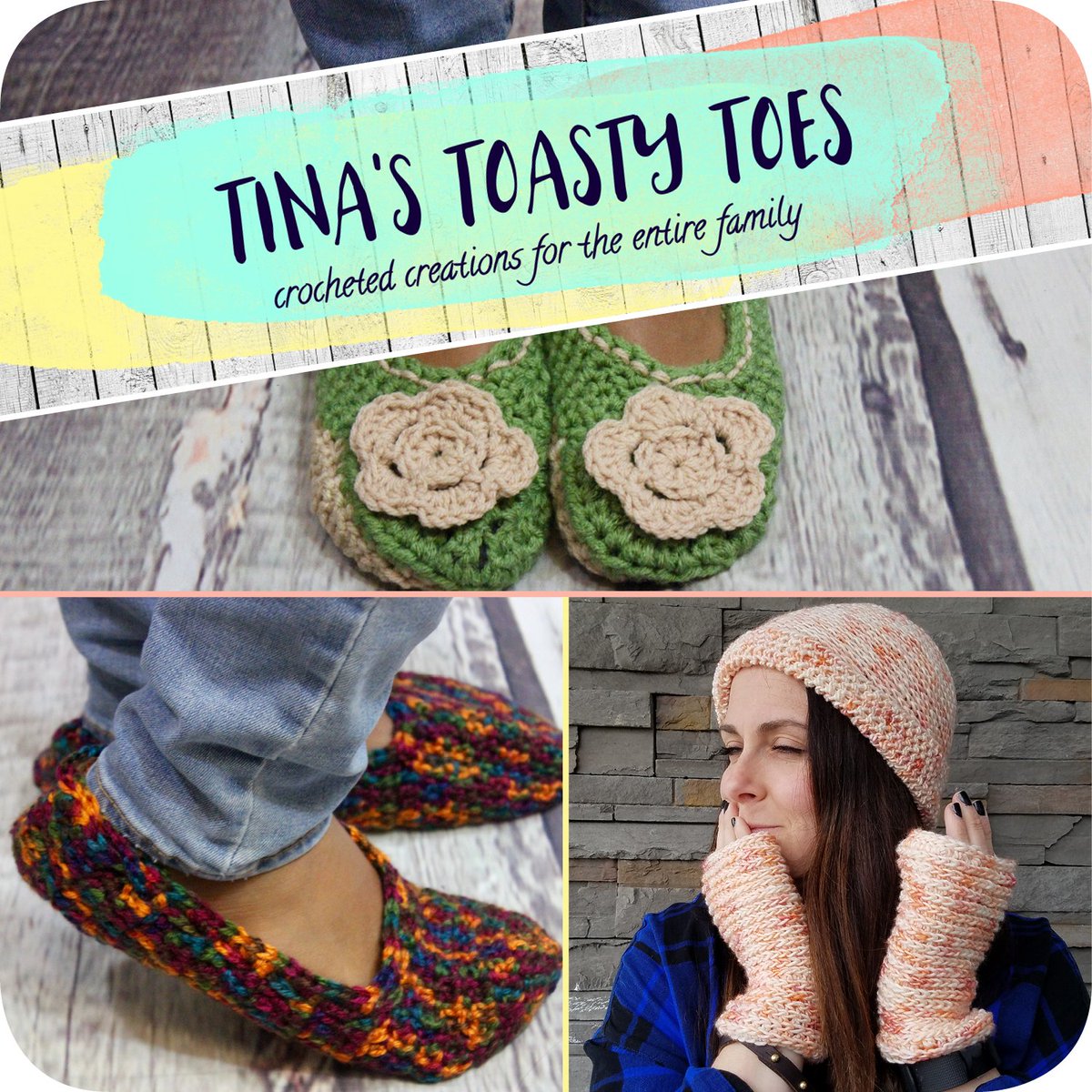 Tina's Toasty Toes! Visit the digho facebook or instagram for more info! #crochet #clothes #accessories