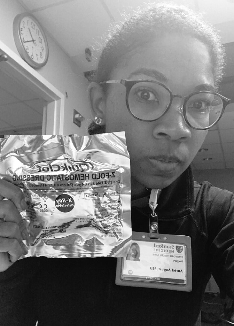 aurielaugust's tweet photo. For the night is dark and full of terrors ๐๐ #nightfloat #quikclot #StopTheBleed #proximalanddistalcontrol #internlyfe https://t.co/T9rZQdNWab