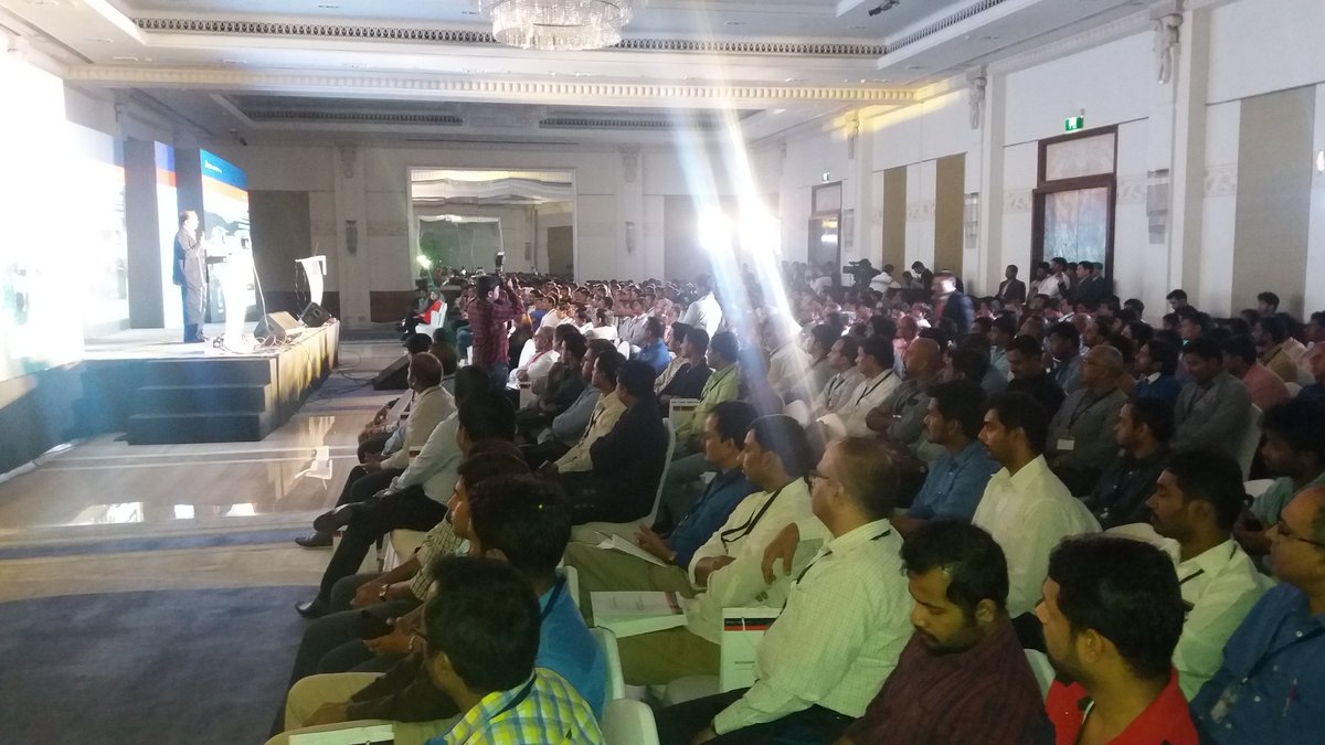rakesh_rao's tweet photo. At Mysore Hall ITC Gardenia Bengaluru #swlaunch2018 @beacon_india Innovation in space tech: Dr. Madhavan Nair speaks about precision design https://t.co/dneF7vamIS