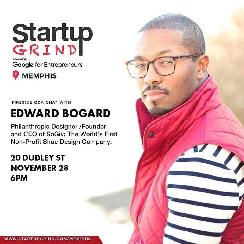 EdwardBogard's tweet photo. Join me for a fireside chat November 28th powered by @Google 🔥 @SoGiv #ChangingTheWorldThroughAShoe 👟 https://t.co/2smiuvP9DE