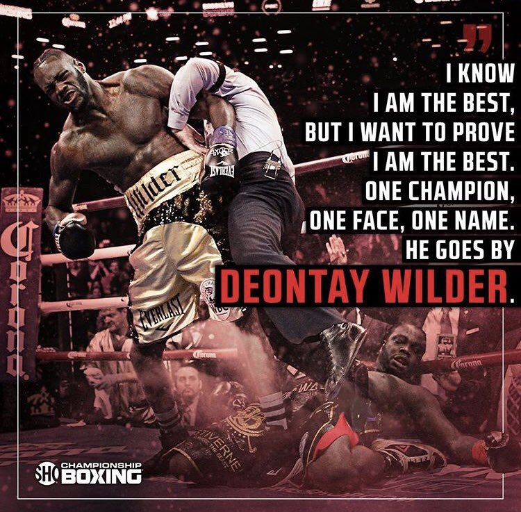 @BronzeBomber you are a #beast! #Boxing #sports #KnuckleGame #MarcusOfQueensberry