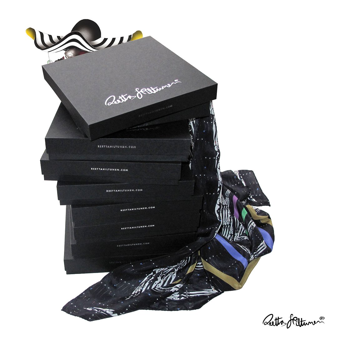 reettahiltunen's tweet image. hmmm…Someone’s looking through my #scarfboxes 👀 #giftideas #artmeetsdesign #silkscarves #unisex #luxury #fashionaccessories #artfabrics #Finnishdesign manufactured in #GreatBritain #madeinengland #madebyfinland Image details: #silkscarves &amp;amp; #artwork by reettahiltunen.com
