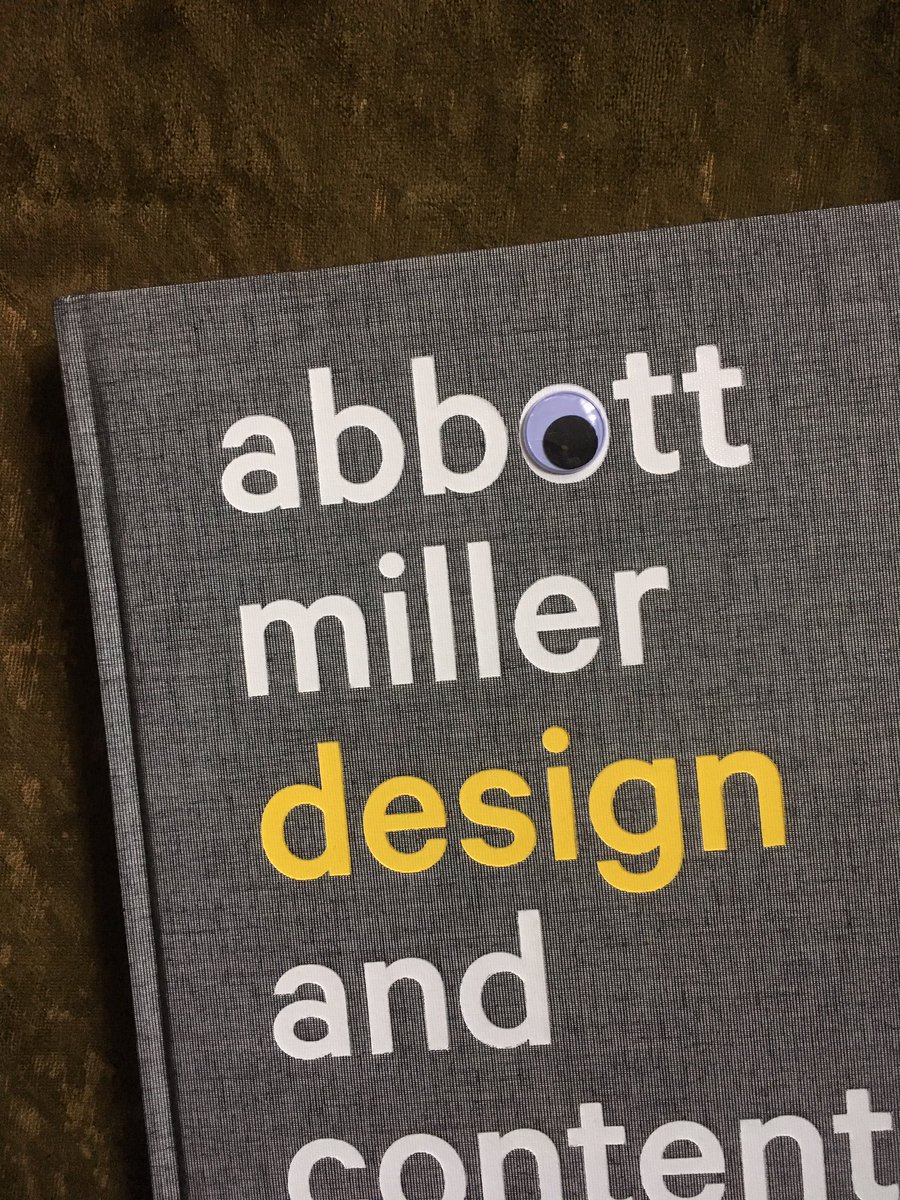 botts_jeremy's tweet photo. One of my kids added some content to Abbott Miller's already brilliant cover. @abbottmiller @pentagram #designandcontent https://t.co/A9u0MrgBhM