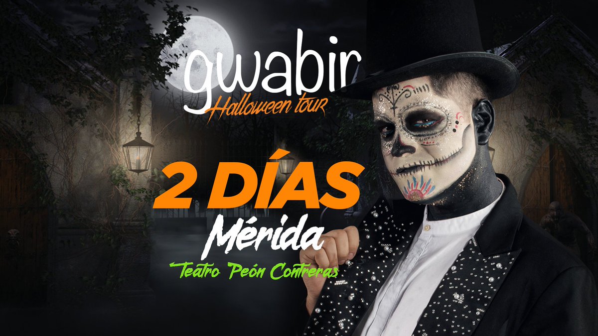 YouliveNews's tweet photo. No lo podemos creer ya estamos a 2 días del #HalloweenTour de @gwabir

No debes faltar a este show en el que no vas a parar de reír 😂 https://t.co/xYDiGm7oIa