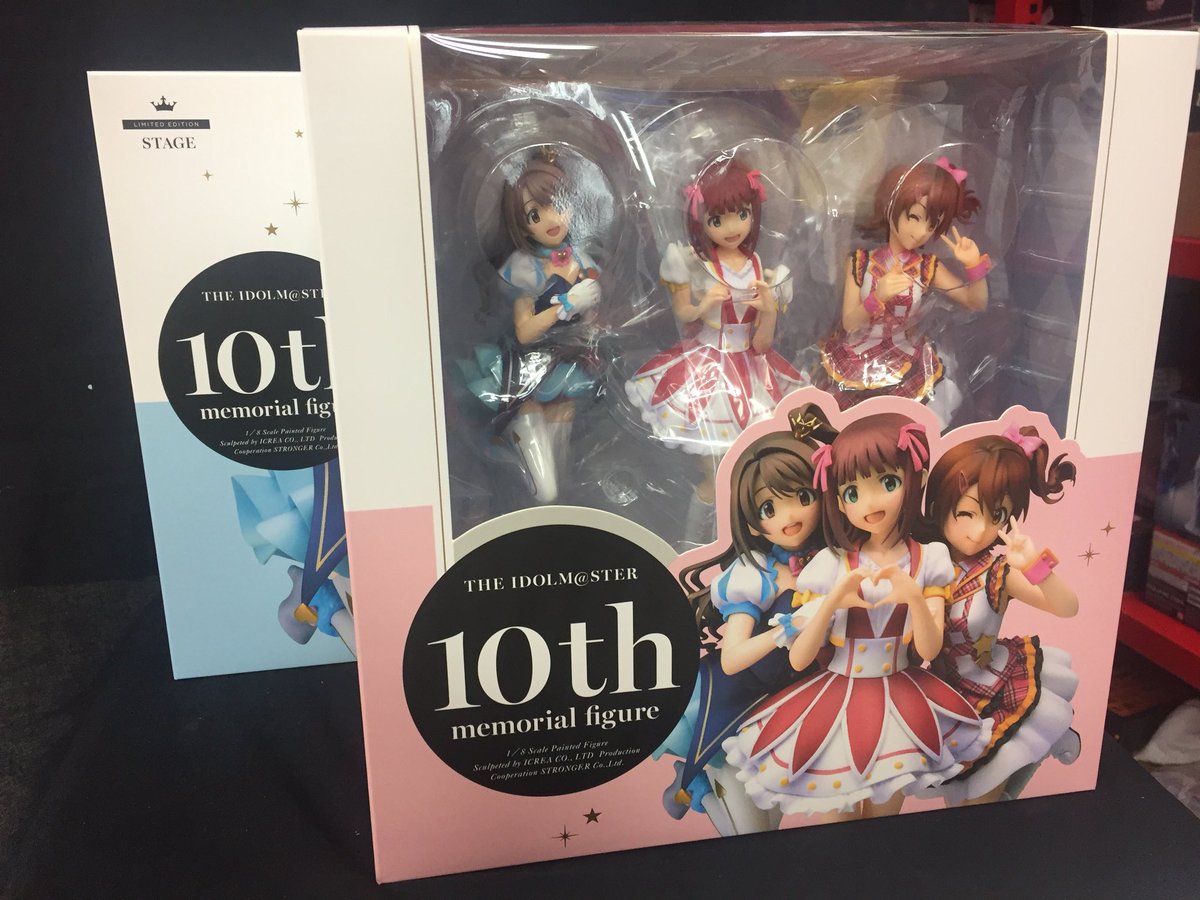 まんだらけ福岡店toy Toy新入荷 アニプレックス アイドルマスター10th メモリアルフィギュア 入荷しました 春香 卯月 未来を合わせて飾れるアイマスpのマストアイテムとも言える仕上がりになってます 残念ながら特典cdが付属しませんが 箱は未開封