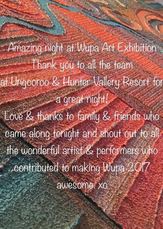 SarettaArt's tweet photo. Hope you can make it next year.... 😀🎉 #wupa #aboriginalart #art #wanaruah #exhibition #huntervalley #winecountry https://t.co/Q1Ob7QmzCk
