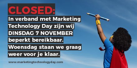 If you have time to read this message, You would have been able to come to @MarTechDay... So what's your excuse? 😉