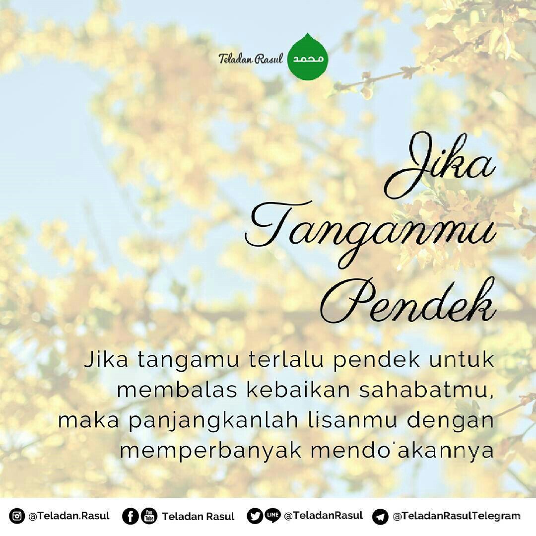 Jika tanganmu pendek.. . . #TeladanRasul
