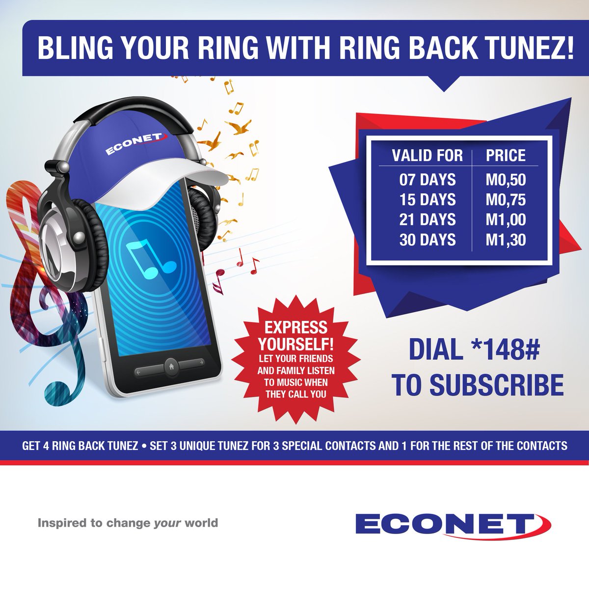 econetlesotho's tweet photo. ✨✨#BlingYourRing ✨✨with Ring Back Tunez! Dial #148# to SUBSCRIBE now! #EconetLesotho #Lesotho #RingBackTunez https://t.co/gVed1IRCcS