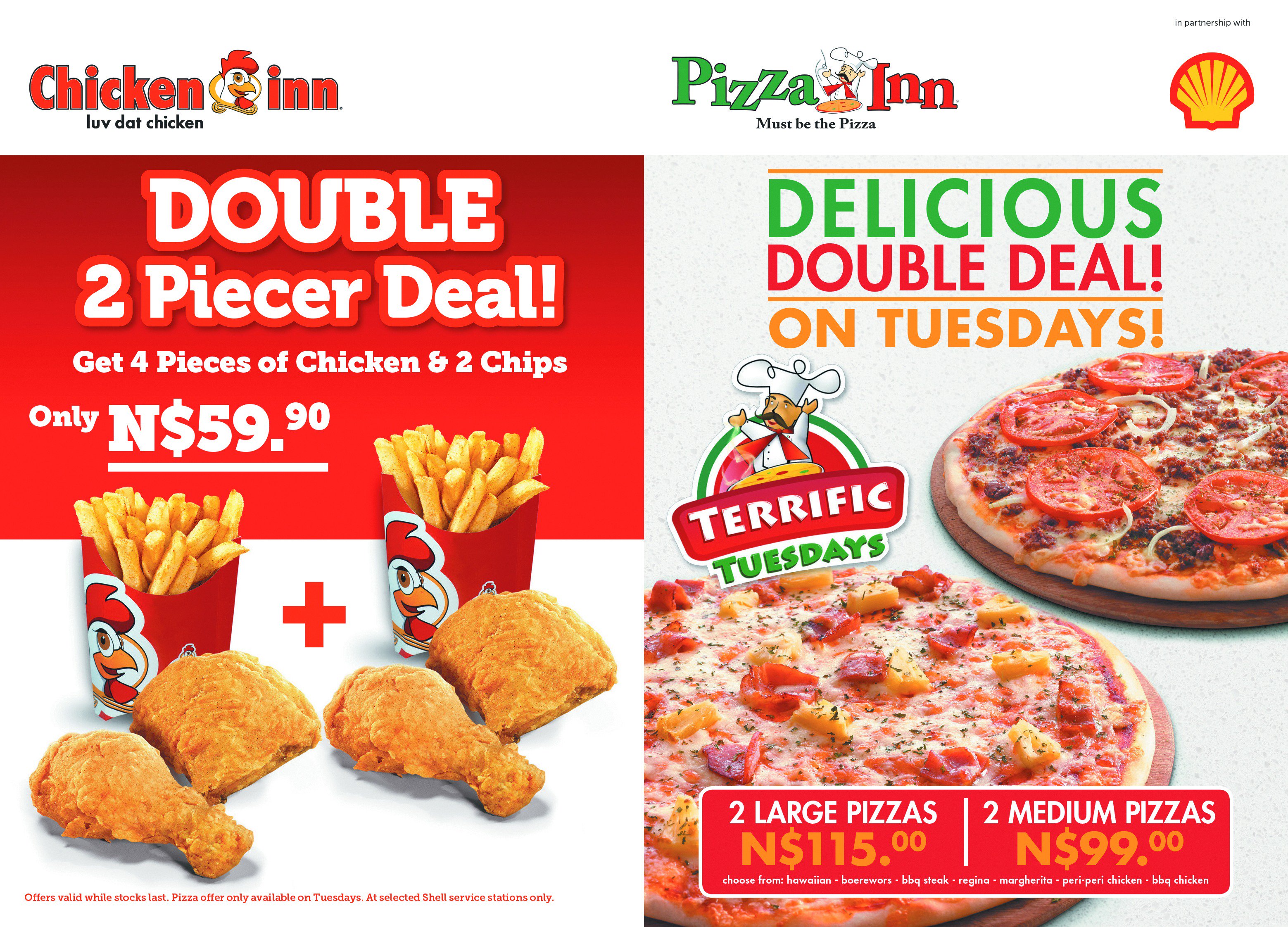 Twitter 上的vivo Energy Namibia Visit Your Nearest Pizza Inn And Chicken Inn Outlets Now For These Amazing Specials Gowellgoshell T Co 0lg1x4zpcm Twitter