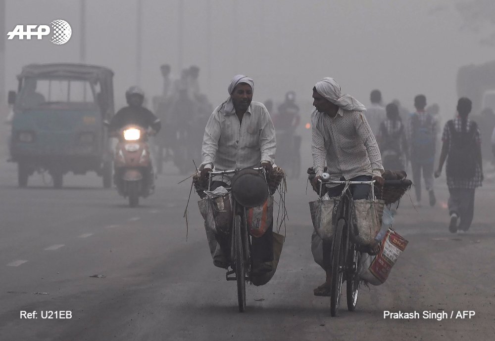 "Mes yeux se sont mis à me brûler" : New Delhi se réveille en toussant dans la pollution u.afp.com/4V4o #AFP