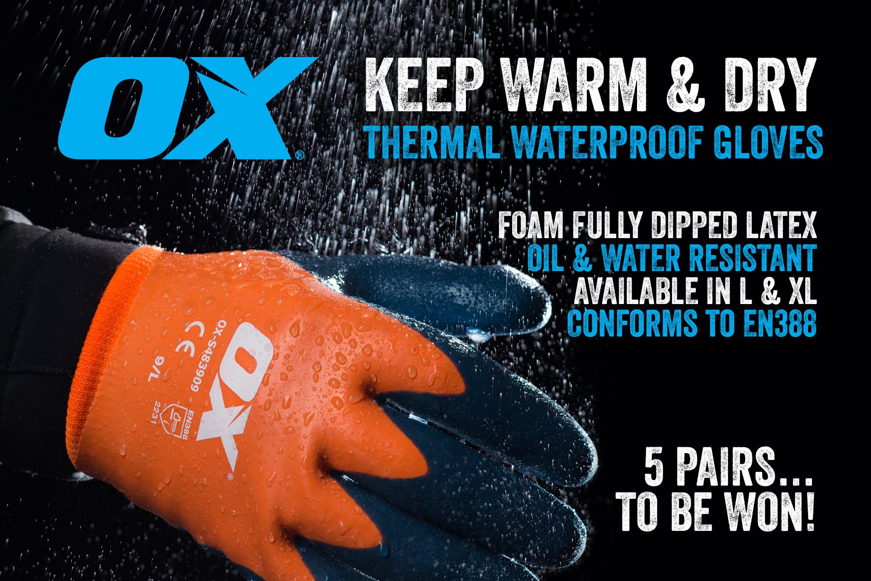 ox thermal waterproof gloves