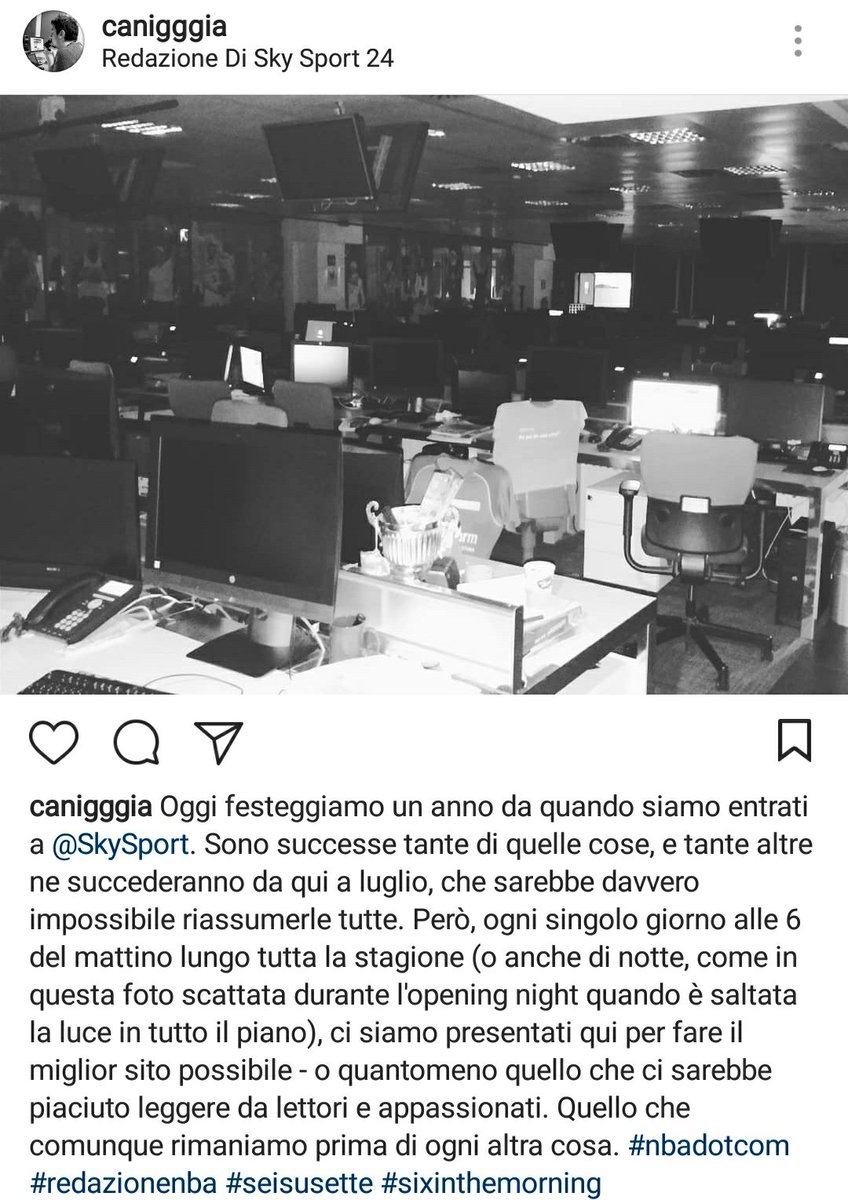 Oggi, un anno fa, entravamo a Sky Sport.