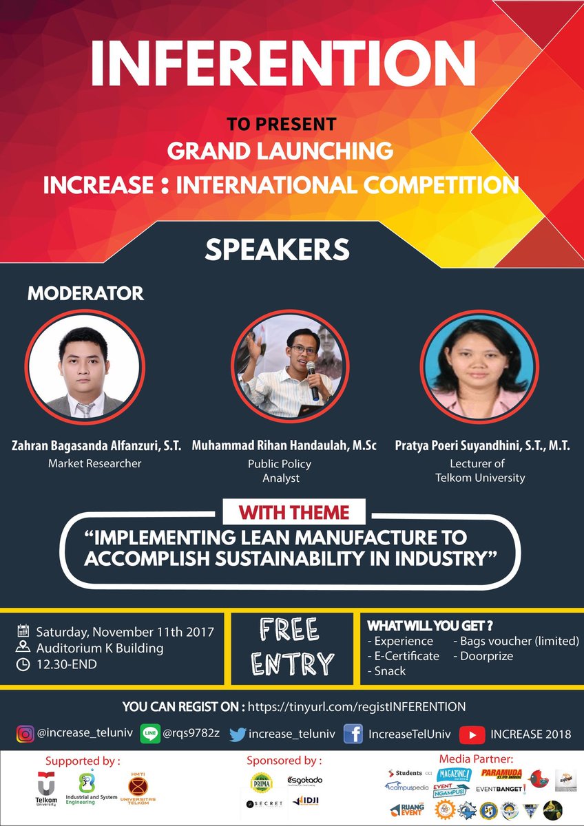 #INCREASE2018 Proudly Presents INFERENTION!

On 11th November 2017

[FREE ENTRY]
  
You can register on : tinyurl.com/registINFERENT…