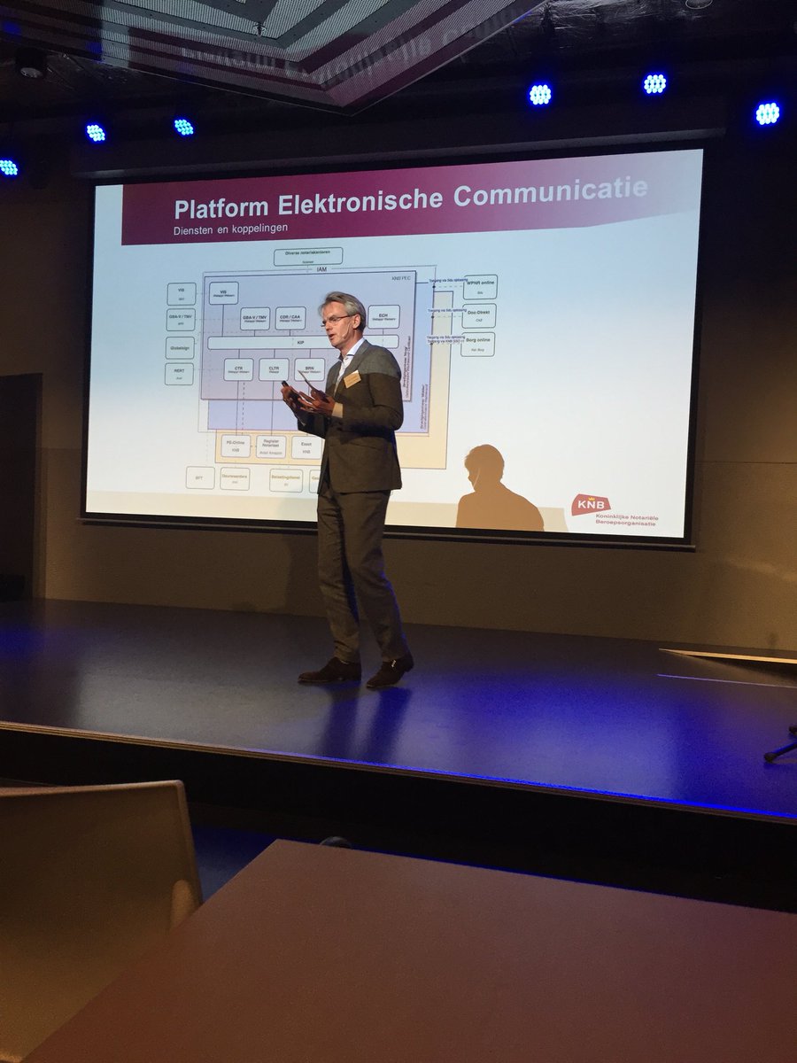 Aftrap door @NickVanBuitenen van symposium <a href="/itnotaris/">IT-notaris</a> @NVBI_nl #Rechtszekerheid in informatiemaatschappij