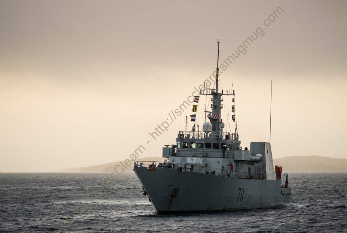 sandymcclearn's tweet photo. #MCDVs #HMCSSummerside &amp; #HMCSGlaceBay entering #Halifax Harbour on Monday, as seen from the Alderney ferry. #RCNavy #ShipsinPics https://t.co/IR8TQFojrx