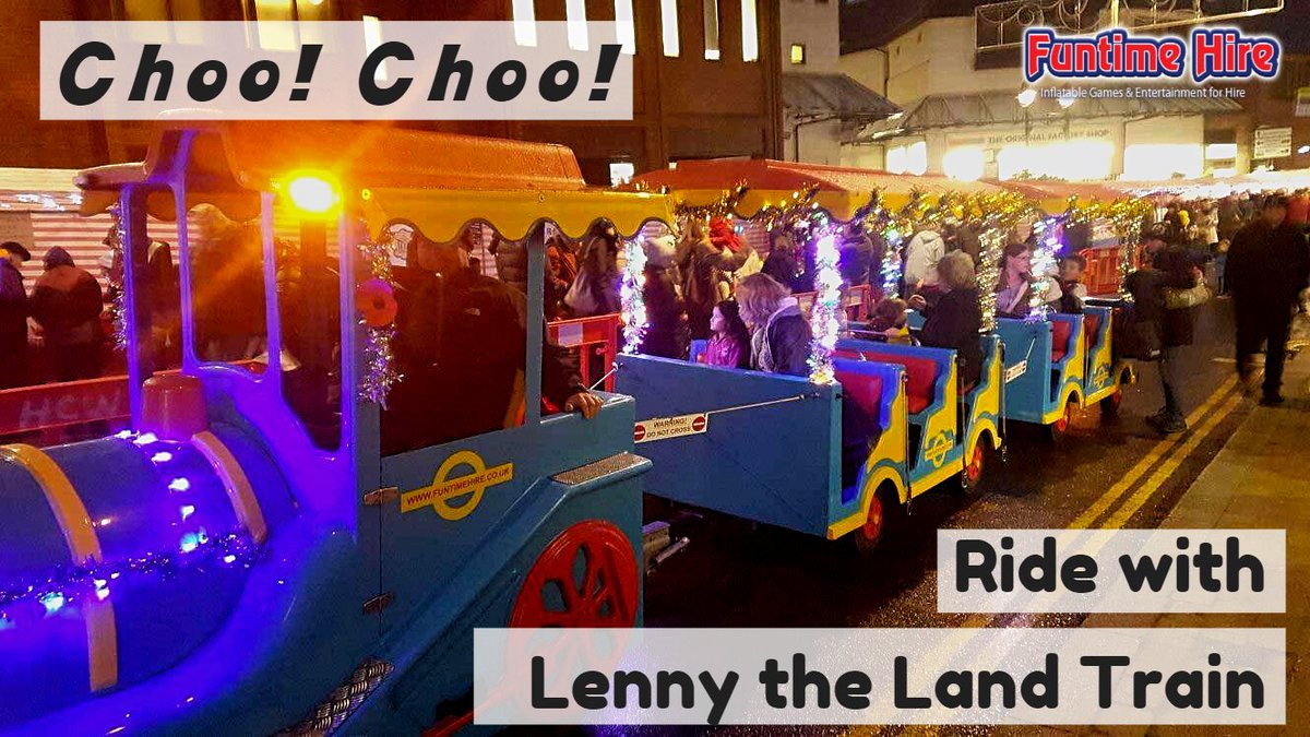 FuntimeHire's tweet photo. Meet Lenny - the 27 ft long Land Train that's guaranteed to add even more colour and fun to any kiddies' party or entertainment area.
Fiind out how to book him: https://t.co/OvKCbQVIct
#kids #Parents #party #eventplanner https://t.co/T7TrCBUR7H