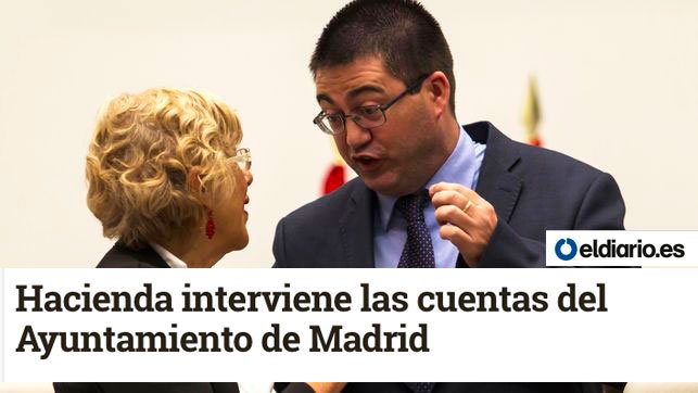 PabloIglesias's tweet image. Montoro interviene Madrid porque no soporta que los Aytos. cumplan, ahorren y hagan política social y no para los bancos y los amigos del PP