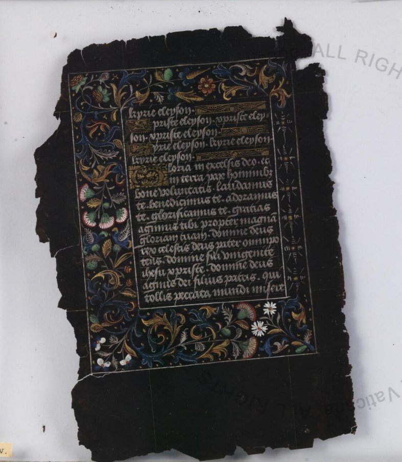 DigitaVaticana's tweet image. Vat. lat. 9488: Book of hours, black parchment. #LibRarities ➡️digi.vatlib.it/view/MSS_Vat.l…