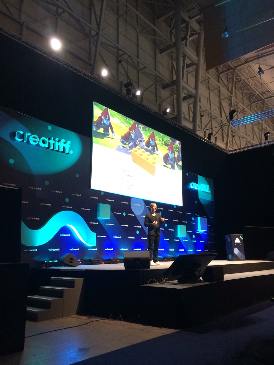 go_fenix's tweet photo. Lego talk at @WebSummit in Lisbon @larssilberbauer https://t.co/945tXViXQu