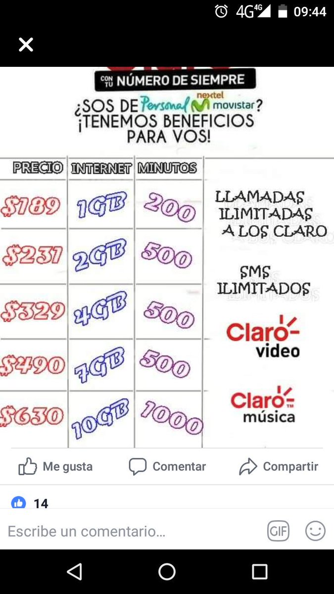 ClaroPortArg tweet picture