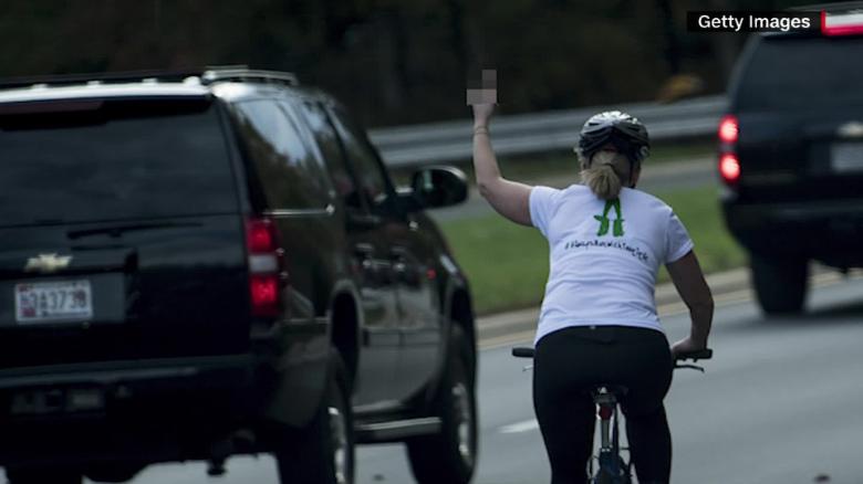 The woman who gave President Donald Trump's motorcade the finger in late October says she was fired for it cnn.it/2zDtRZp