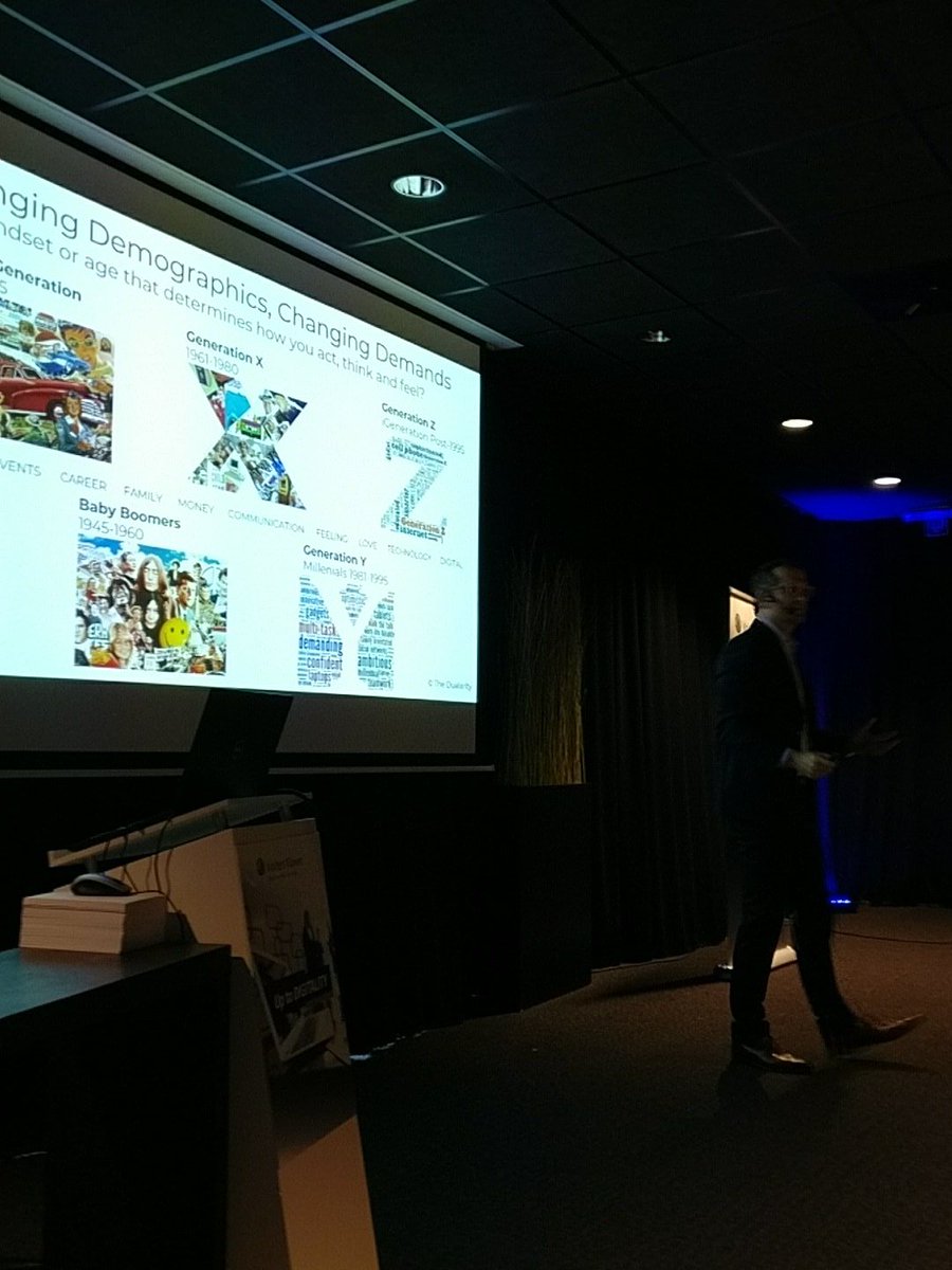 TimBelmans's tweet photo. Generatie X is de 'verloren generatie' of de generatie van 2 (2 auto's, ijskasten, tv's,...) dixit Olivier van Duuren #up2digi https://t.co/beCnoLqRAd
