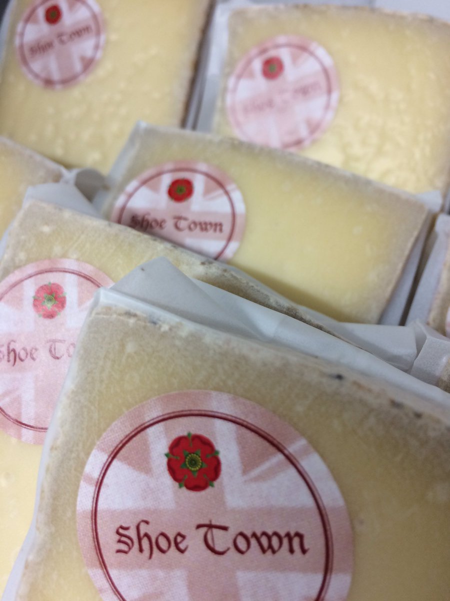 CobblersNibble's tweet photo. @NptonFood the 1st of our show specials is "Shoe Town" an 8 month old Dutch style cheese. Only available at the Winter Food Festival! https://t.co/LOtbWNAz2Y